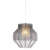 Pendant lamp / metal / contemporary / compact...