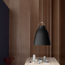 Pendant lamp / contemporary / metal / black
