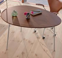 Contemporary dining table / wood veneer...