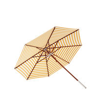 Octagonal parasol / mast-centered / Teflon®...