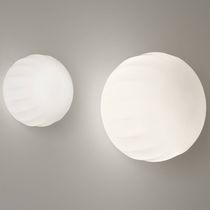 Contemporary wall light / blown glass /...