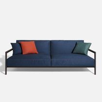 Contemporary sofa / gray / white / beige