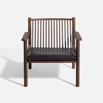 Scandinavian design armchair / leather /...