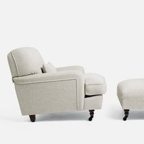 Contemporary armchair / fabric / with removable...