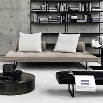 Modular sofa / contemporary / fabric / leather