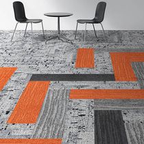 Loop pile carpet / structured / polyamide...