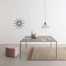Contemporary table / wood veneer / composite...