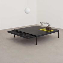 Contemporary coffee table / glass / ceramic...