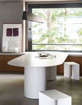 Contemporary table / aluminum / aluminum...