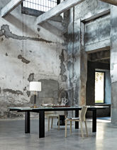Contemporary table / metal / ceramic / metal...