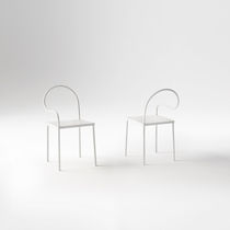 Contemporary garden chair / aluminum / steel...