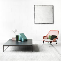 Contemporary coffee table / glass / ceramic...