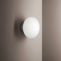 Contemporary wall light / blown glass /...