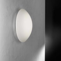 Contemporary wall light / blown glass /...