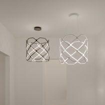 Pendant lamp / contemporary / wooden / dimmable