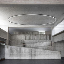 Hanging light fixture / LED / round / IP40