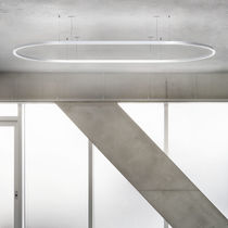 Hanging light fixture / LED / oval / IP40