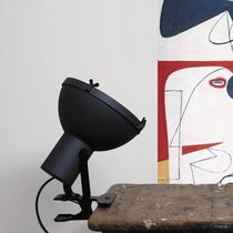 Table lamp / contemporary / aluminum / glass