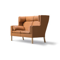 Scandinavian design sofa / leather / oak...