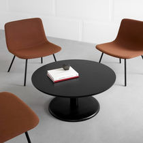 Contemporary coffee table / solid wood /...