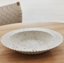 Travertine bowl / contemporary / home