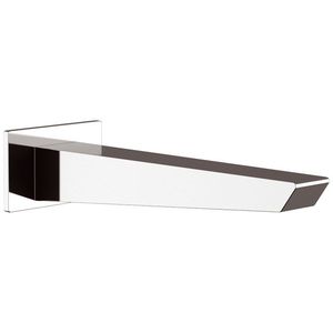 chrome-plated brass bathtub spout