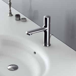 washbasin mixer tap / chrome-plated brass / bathroom / 1-hole