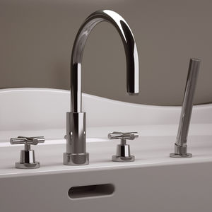 double-handle bathtub mixer tap