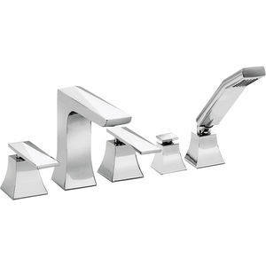 double-handle bathtub mixer tap