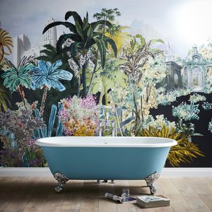 bathtub with legs / oval / cast iron / double