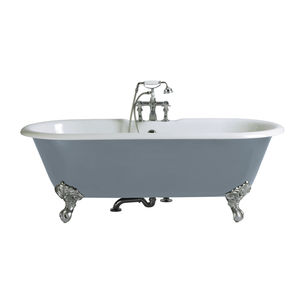 bathtub with legs / oval / cast iron / double