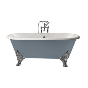 bathtub with legs / oval / cast iron / double