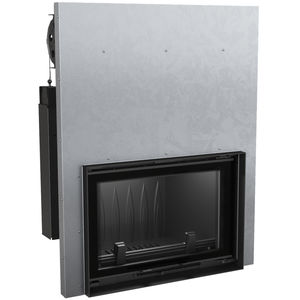 wood-burning fireplace insert / central