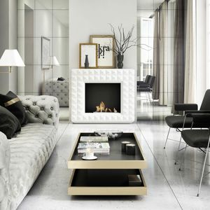 rectangular bioethanol burner / contemporary / free-standing