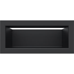 steel ventilation grill / linear / for air supply and exhaust / heating