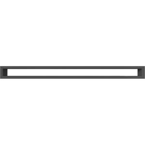 steel ventilation grill / linear / for air supply and exhaust / heating