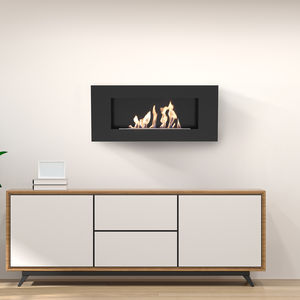 bioethanol fireplace / contemporary / open hearth / wall-mounted