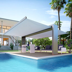 self-supporting pergola / metal / commercial