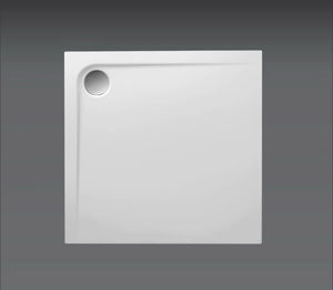 square shower base / recessed / acrylic / flush