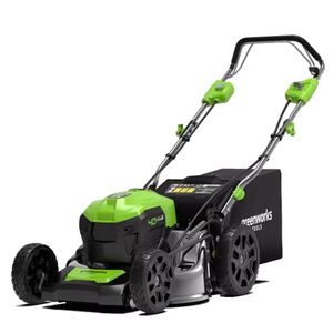 Walk-behind lawn mower - G48LM41 - GREENWORKS - battery-powered / self ...