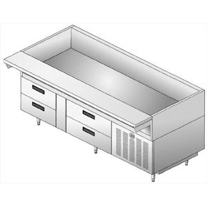 built-in refrigerated well