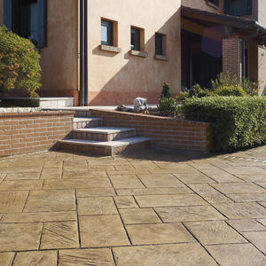 stamped concrete floor covering