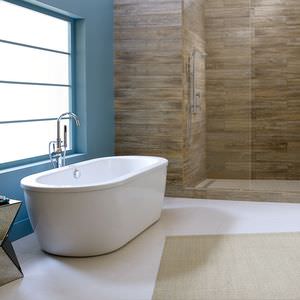 oval bathtub