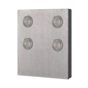 brushed stainless steel intercom module 1