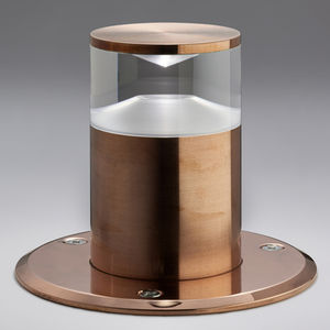 garden bollard light / contemporary / aluminum / copper