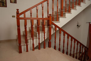 wooden railing