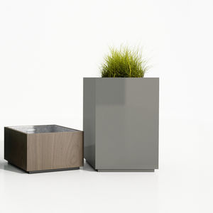 galvanized steel garden pot