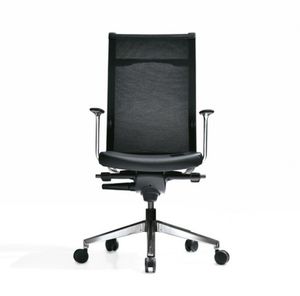 contemporary office armchair / mesh / on casters / star base