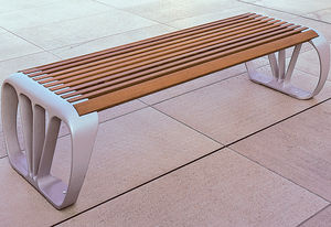 contemporary public bench