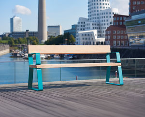 contemporary table and bench set